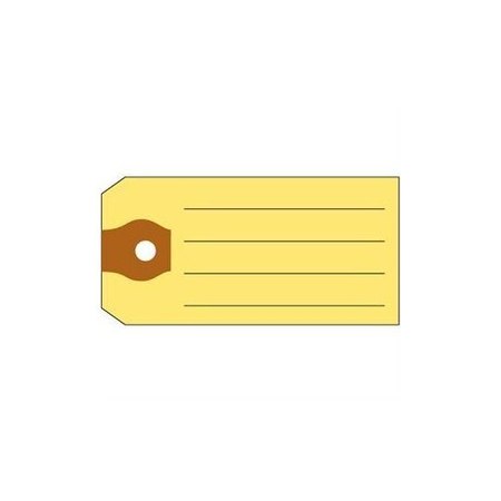 ASP Multi-Purpose Tags (No Rings), 1 3/8" X 2 3/4", 500 Per Box: Yellow Pk 1470-01